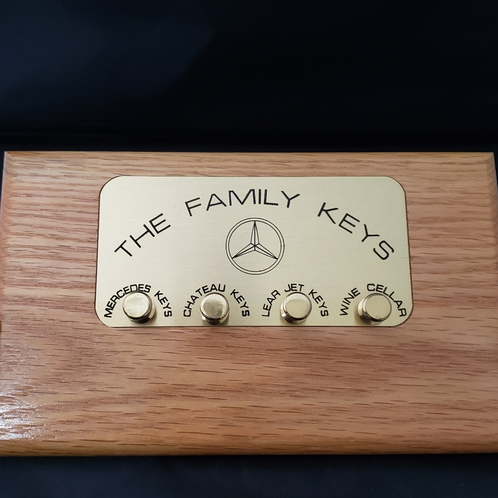 The Family Keys Wooden Key Holder Life Goals Key Hook Key Rack